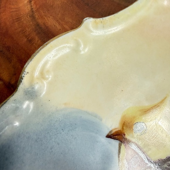 Antique LDB Co Limoges France Hand Painted Pheasant Plate Signed Rene Flambeau - Picture 7 of 9